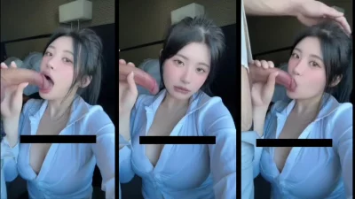 这是真美女，眼神都勾人心魄，看到大鸡吧都放光了